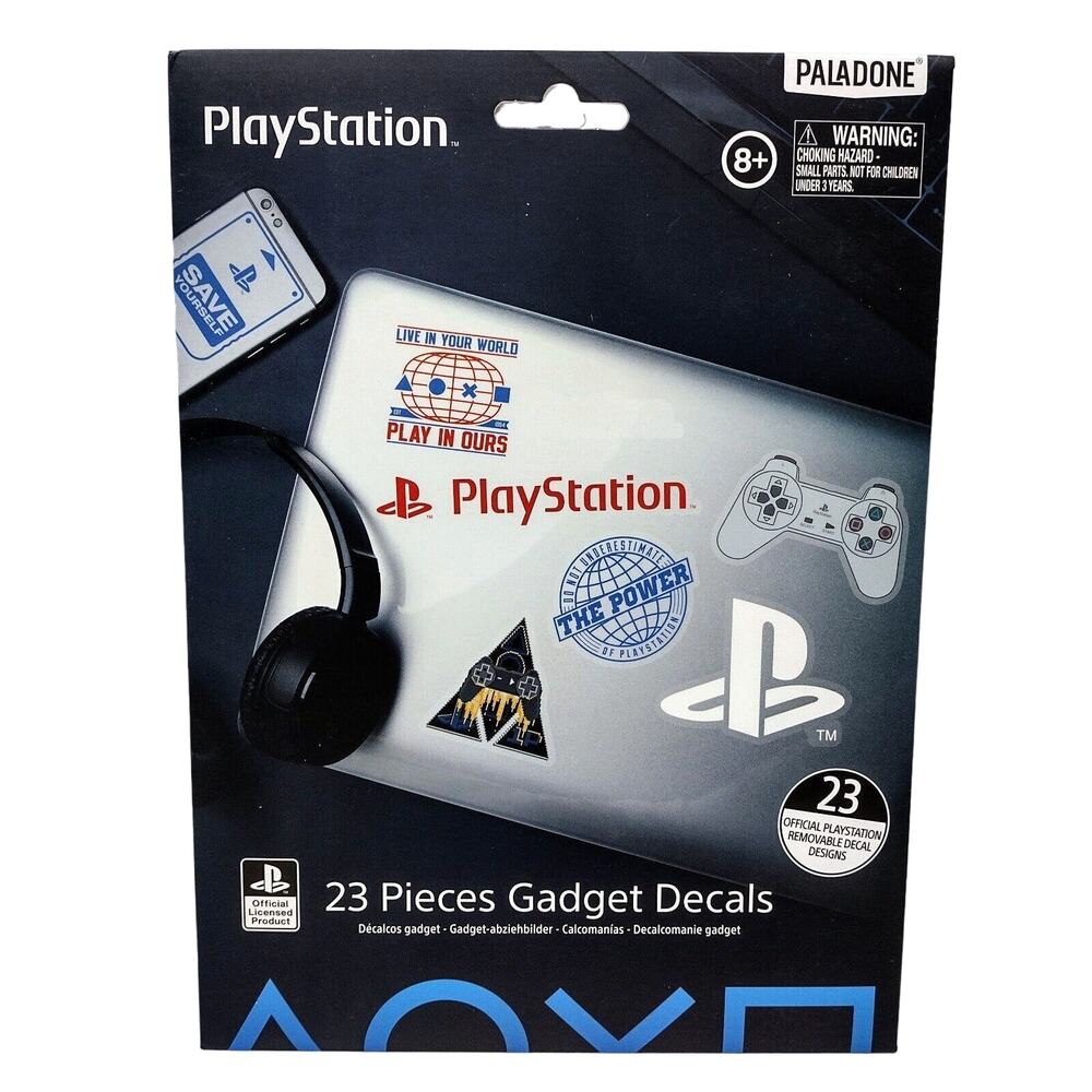 PlayStation 23 Pieces Gadget Decals Removable Stickers Paladone New Licensed